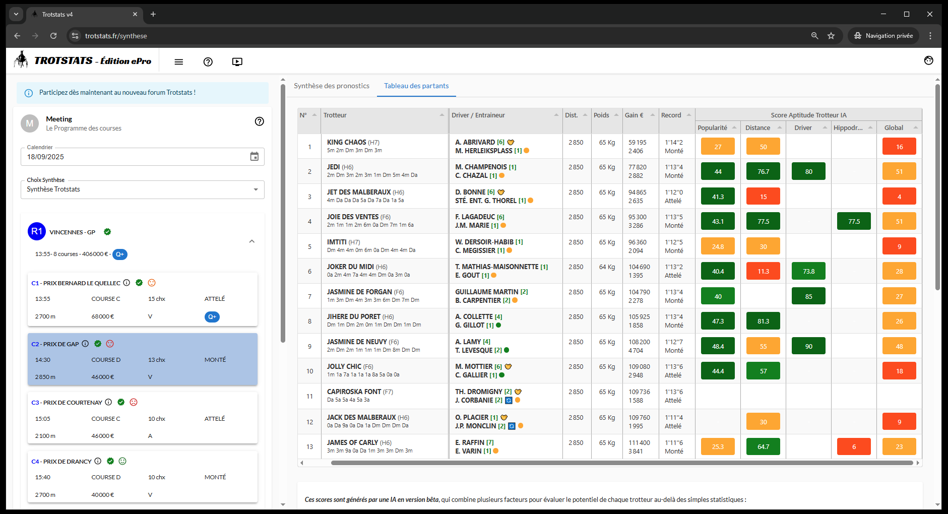 vignette représentant la version de septembre